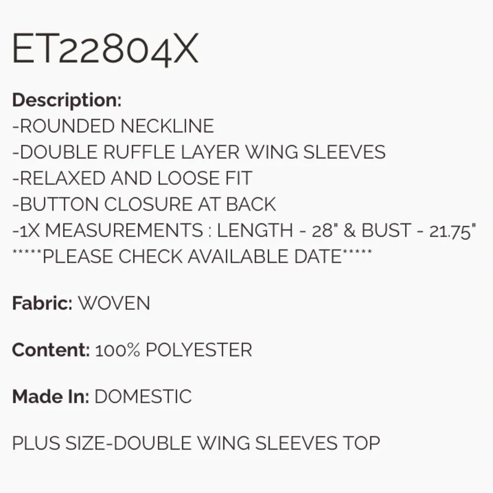 Easel Terracotta Ruffle Sleeve Blouse - Picture 4 of 4